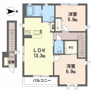 メゾン・ド・KiKi【2階】の間取り