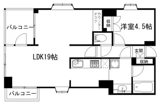 ドメス登戸弐番館【4階】の間取り