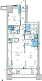 バースシティ横浜大通り公園【8階】の間取り