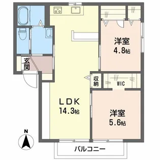 リヴィエール【2階】の間取り