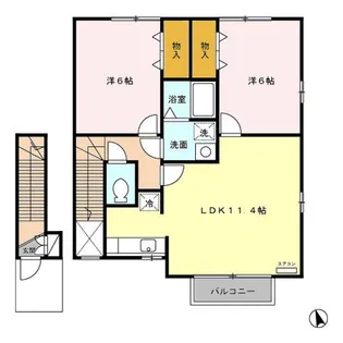 トップヒル泉 II【2階】の間取り