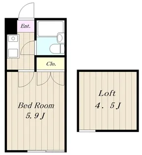 サニーサイド三田南B【2階】の間取り