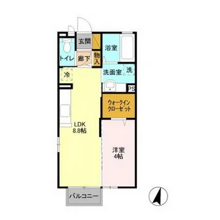 リヴェール見和【2階】の間取り