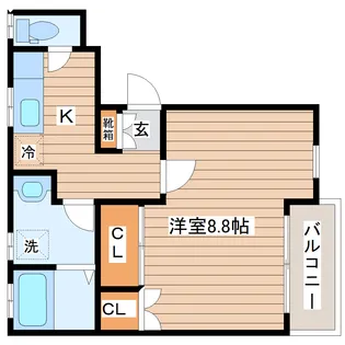 グランソール南仙台【2階】の間取り