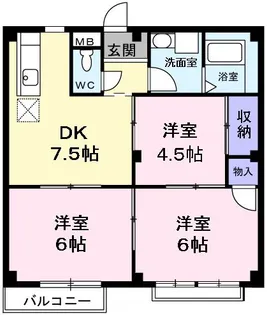 リバービレッジ A棟【2階】の間取り