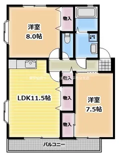 ラフィーネ【2階】の間取り