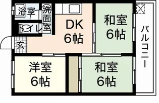 コーポ沖【4階】の間取り