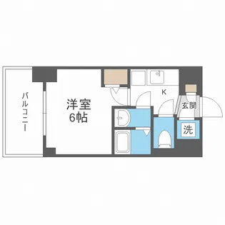 エスリード松屋町グレイス【7階】の間取り