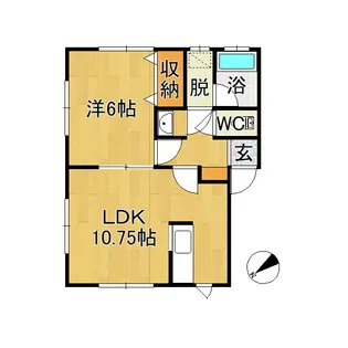 サンスコーレ清原A【2階】の間取り