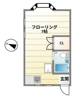 メゾン帆刈【1階】の間取り