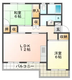 メゾンポレール【1階】の間取り