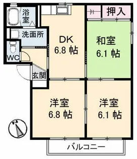 バリュージュ佐野 C棟【1階】の間取り