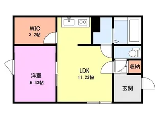 エンジェル【1階】の間取り