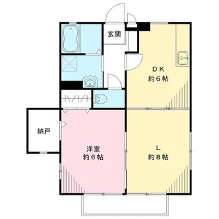 サンビレッジマスイ B棟【1階】の間取り