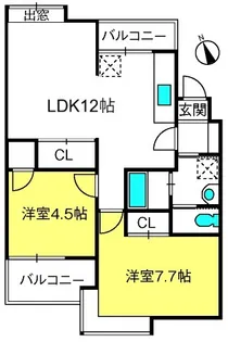 ファーストメゾン入間【3階】の間取り