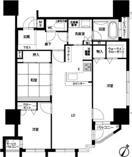 アメックス赤坂門タワー【17階】の間取り