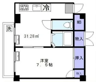 グリーンパーク石神井【3階】の間取り