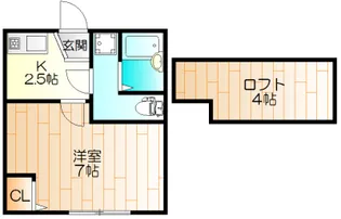 第5シバタハウス【2階】の間取り