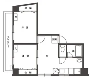 ハイツ笹塚【6階】の間取り