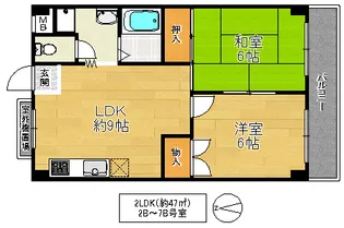 TSUJIHANAビルディング【5階】の間取り