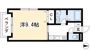 ベルリード下立売【1階】の間取り