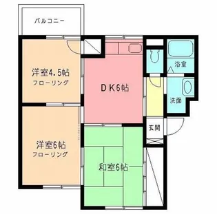 ハイムサエグサ D【2階】の間取り
