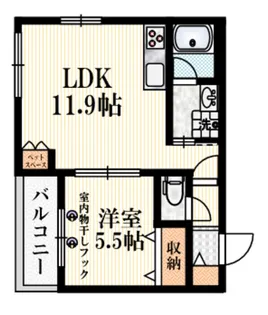 アーバンコート ミタカ【3階】の間取り