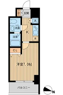 KDXレジデンス立川【9階】の間取り
