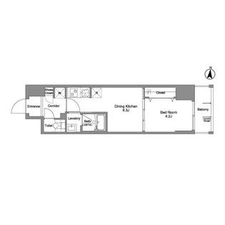 Daffitto錦糸町【4階】の間取り