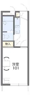 レオパレスオニオン【2階】の間取り