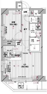 メインステージ蔵前【7階】の間取り