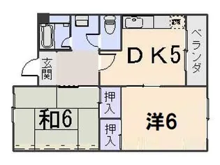コーポ寺岡【3階】の間取り