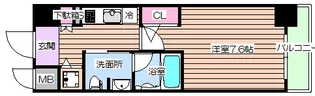 エスライズ京町堀【4階】の間取り