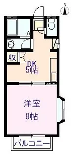 シャンポールサカイ【2階】の間取り