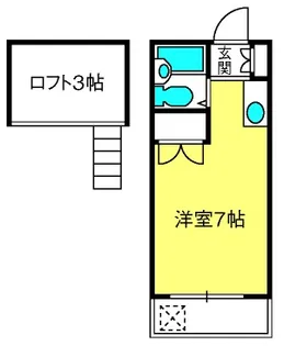 キャロットハウス稲荷町【2階】の間取り