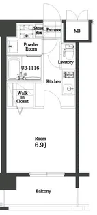 エンクレスト天神MODE【9階】の間取り