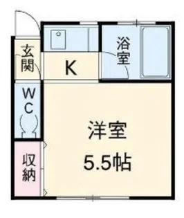 グリーンハイツ多摩【2階】の間取り