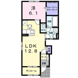 グランレーベA【1階】の間取り