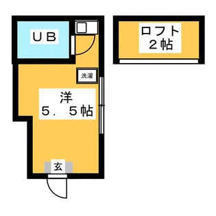 スカイコーポ【1階】の間取り