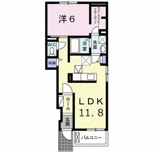 セリシールA【1階】の間取り