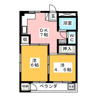 西池袋ハイツ【3階】の間取り