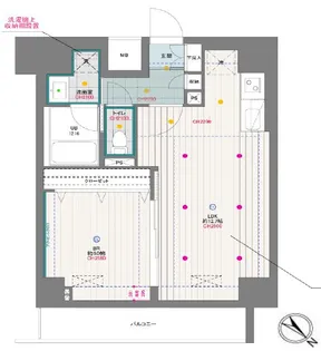ドゥーエ月島【12階】の間取り
