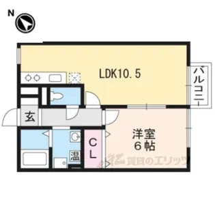 エポワールメゾン【1階】の間取り