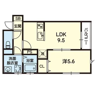 ESTASIA UTO A【1階】の間取り