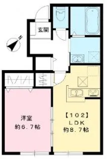 heights pine 正武【1階】の間取り