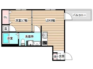 メゾンドF03【3階】の間取り