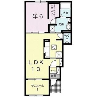 ベルファミーユ II【1階】の間取り