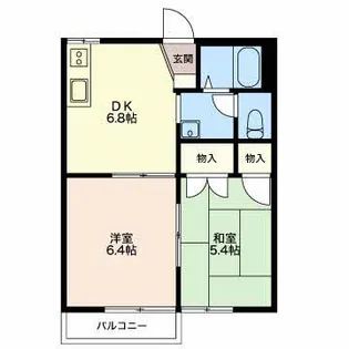 グローリーハウス【2階】の間取り