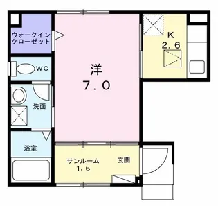 シティーライトI【1階】の間取り