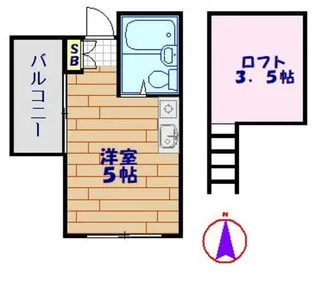 キャピタル北町【3階】の間取り